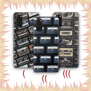 Cassette 6 Phone Case Cover For MANY VARIOUS Samsung Galaxy Models Vintage Tape Audio Mono Stereo Tape Recorder Vynil Music