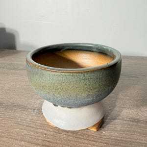 Handmade Embossed Plant Pot with Saucer, 4-Inch Succulent Planter (Indoor/Outdoor)