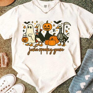 Just a Spooky Goose PNG, Funny Halloween Goose Png, Goose in Halloween Costumes Sublimation, Cute Horror Png, Spooky Goose Png