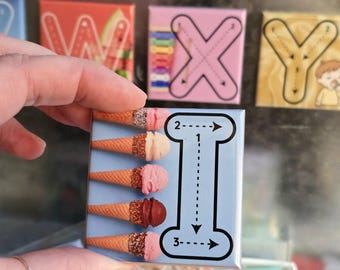 Alphabet Letter Tracing Magnets, Dry Erase Set