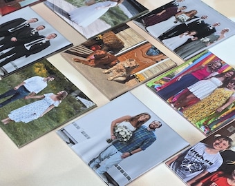 Custom Photo Magnet Tile Set: Family Memory, Fridge Art