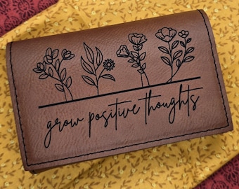 Leatherette Pill Box, Personalized