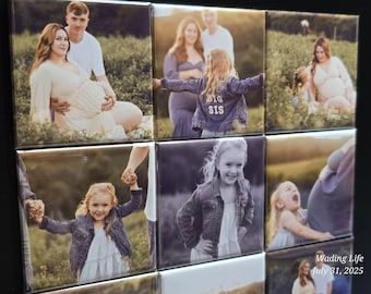 Custom Photo Magnets: Square Personalized Keepsake, Business Logo, 2"x2"