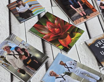 Custom Photo Magnet Set: Family Memory Tile, Fridge Art Display 2x3 (9-Piece Set)