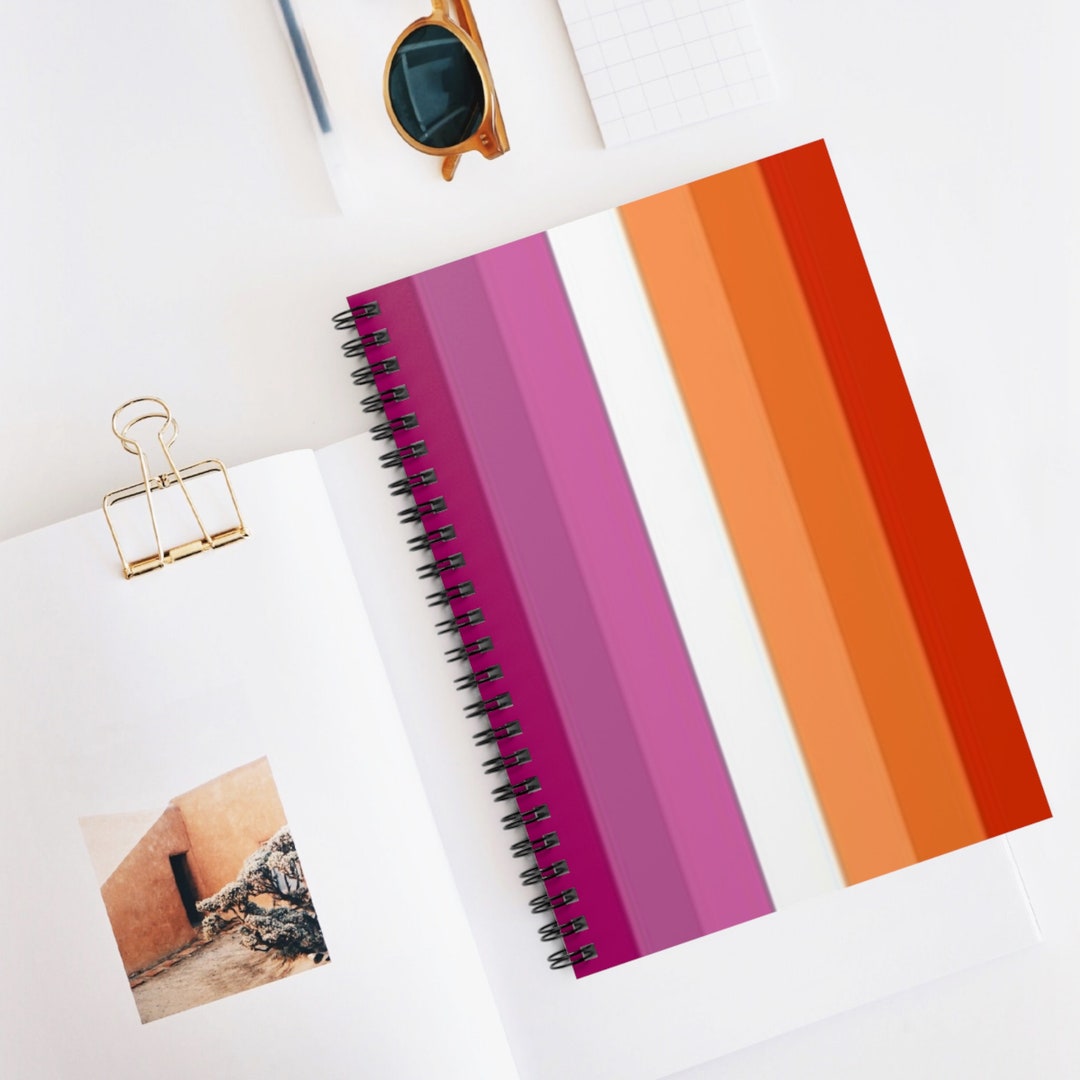Lesbian Pride Flag Notebook Pride Month Pride Collection LGBT Gift ...