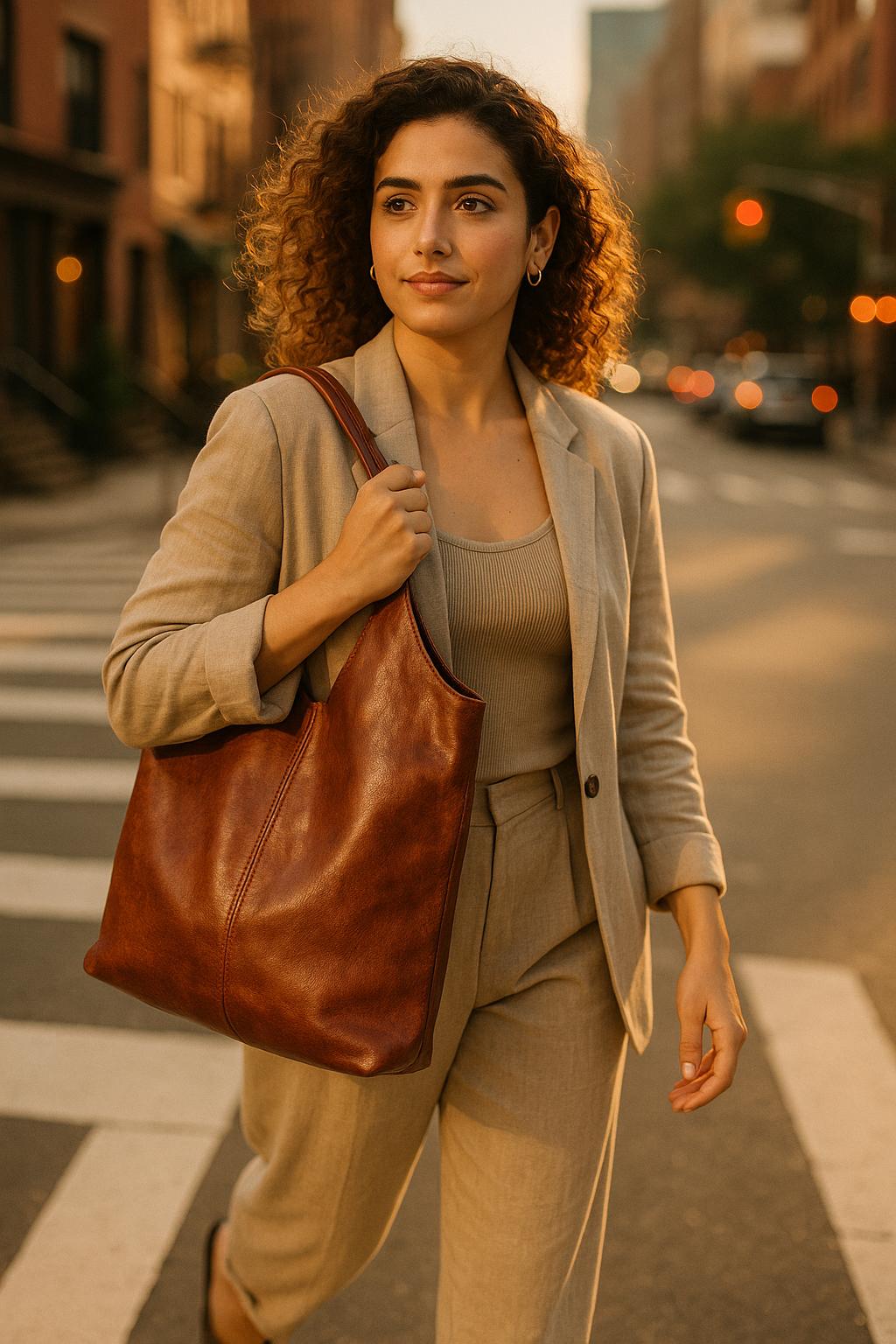 Moga Slouch Weiche Slouchy übergroße Leder-Einkaufstasche Leder-Einkaufstasche für jeden Tag