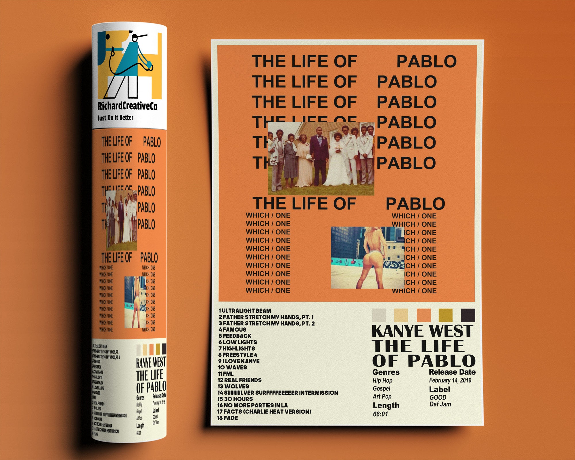 Discover Kanye West Poster, The Life Of Pablo Poster