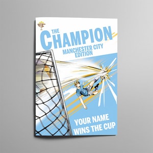 Personalised Manchester City Book | Custom Man City Gift | MCFC | Kids Man City Gift | Boys Man City Gift | Man City Christmas Gift