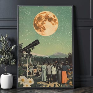 Billigkeit und Gerechtigkeit Zukunft | Inklusivität Diskussion Collage | Sternenhimmel Kunst | Diverse Individuals Poster | Kosmische Gleichheit Vision | Artnr