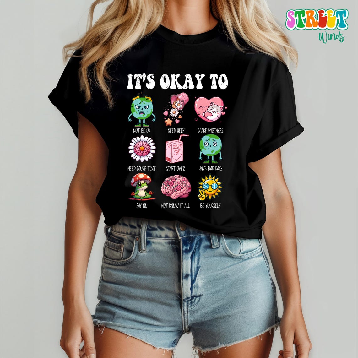 It's Okay to Sweatshirt, Mental Health Shirt for Women, Funny Therapy ...
