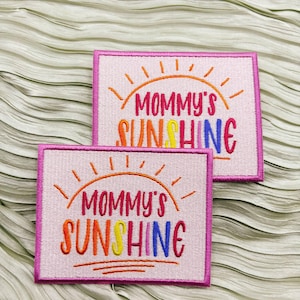 Parches de sol de mamá, parches bordados, parches termoadhesivos, parches divertidos, parches para sombreros, parches del oeste, parches DIY, parches de hola