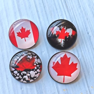 Kanadische Flagge Pin Brosche, Rote Ahornblatt Brosche, Kleine Pin Brosche (1 Zoll), Hutnadel, benutzerdefinierte Anstecknadeln, Geschenk für Canada Day.