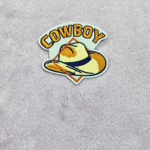 Cowboy Hat Embroidery Patch: Western Iron-On Applique