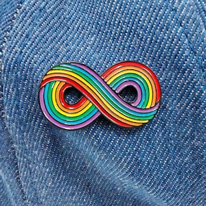 Rainbow Enamel Pin: LGBTQ Pride Brooch, Hat & Lapel Pin