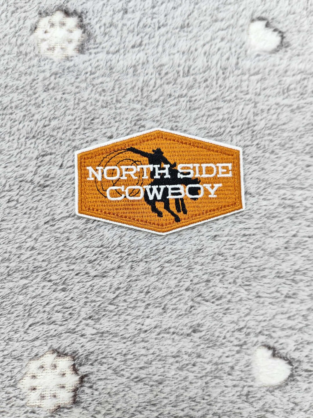 Cowboy Embroidery Patch, North Side Cowboy Patch, Iron on Patch ...