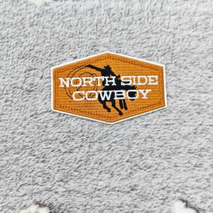Cowboy Embroidery Patch: North Side Iron-On Applique