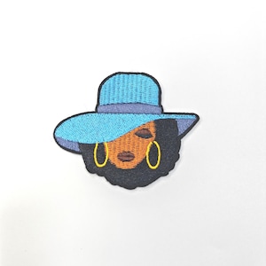 Black Girl Patch, Girls Embroidery Patch, Pretty Girl Patch. Hat Patch, Bags Patch, Backpack Patch, Clothes Patch, Custom Patch.