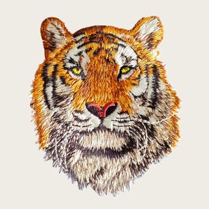 Tiger patch, Tiger embroidery patch, Tiger applique embroidery, patch for clothing, bags, backpack, jackets. DIY patch, Funny patch, Kids