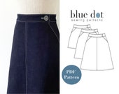 No-Zip Skirt - New Release Layered PDF Pattern and Copy Shop File