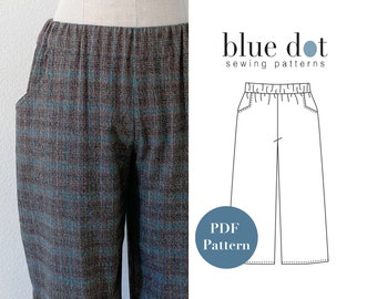 Coffeehouse Pant PDF Sewing Pattern with Copy Shop File!