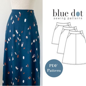 No-Zip Skirt - Layered PDF Pattern and Copy Shop File