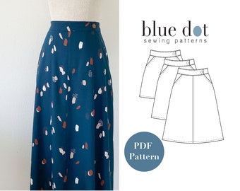 No-Zip Skirt - Layered PDF Pattern and Copy Shop File