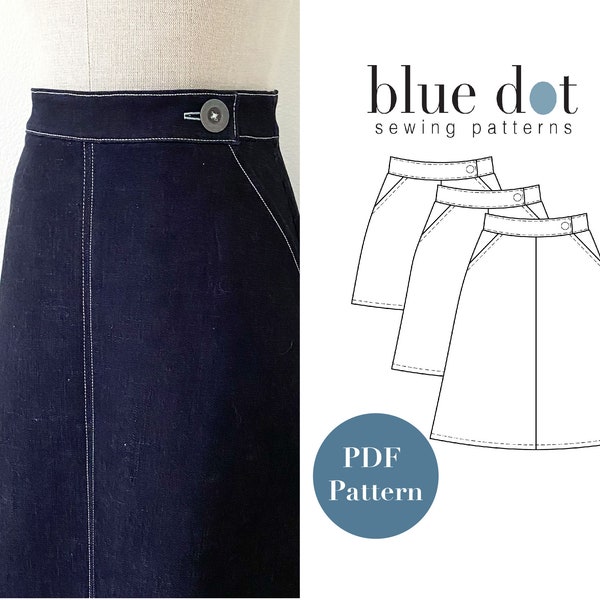 No-Zip Skirt - New Release! Layered PDF Pattern and Copy Shop File