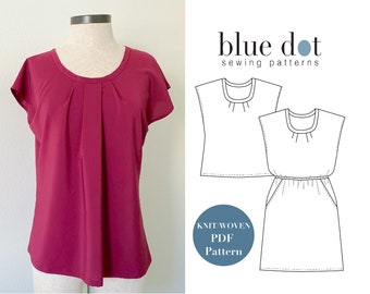 Morrison Top and Dress PDF Pattern With Copy Shop File