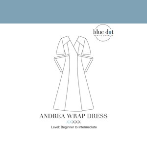 VENTE Modèle PDF de robe Andrea Wrap avec fichiers de boutique de copie image 5
