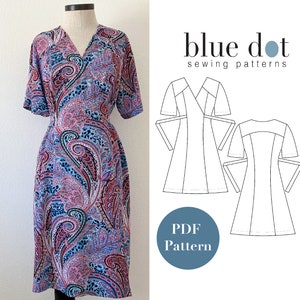 VENTE Modèle PDF de robe Andrea Wrap avec fichiers de boutique de copie image 1