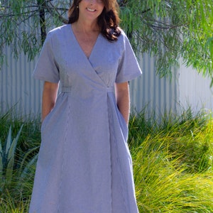 VENTE Modèle PDF de robe Andrea Wrap avec fichiers de boutique de copie image 4