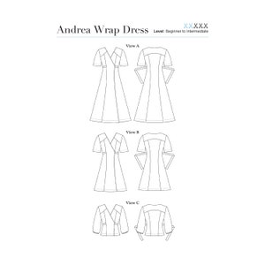 VENTE Modèle PDF de robe Andrea Wrap avec fichiers de boutique de copie image 6