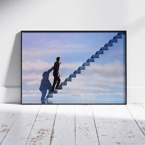 Jim Carrey, The Truman Show Poster del film - Stampa Truman Burbank - Anni '90, Surreale, Fantasy, Astratto, Casa, Arte, Arte murale