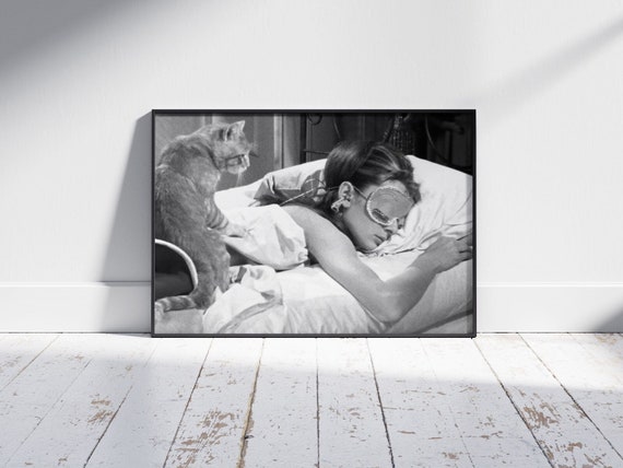 Audrey Hepburn Print: Breakfast at Tiffany's, Black and White Photography