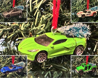 Hot Wheels Christmas Tree Ornament Cars - Many models to choose from - Stocking Stuffer!
