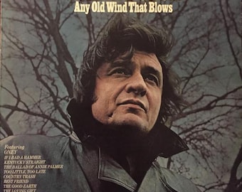 ジョニー・キャッシュ Any Old Wind That Blows レコード LP アルバム 非常に良い 再生良好 超音波洗浄機で洗浄済み