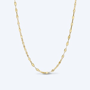 18K Gold Mirror Image Necklace • Valentino Chain Necklace • Water Resistant • Hypoallergenic • Designed in LA  • Layering Jewelry