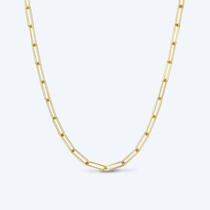 18K Gold VIP Room Necklace - Small • Open Link Necklace • Water Resistant • Hypoallergenic • Designed in LA  • Layering Jewelry