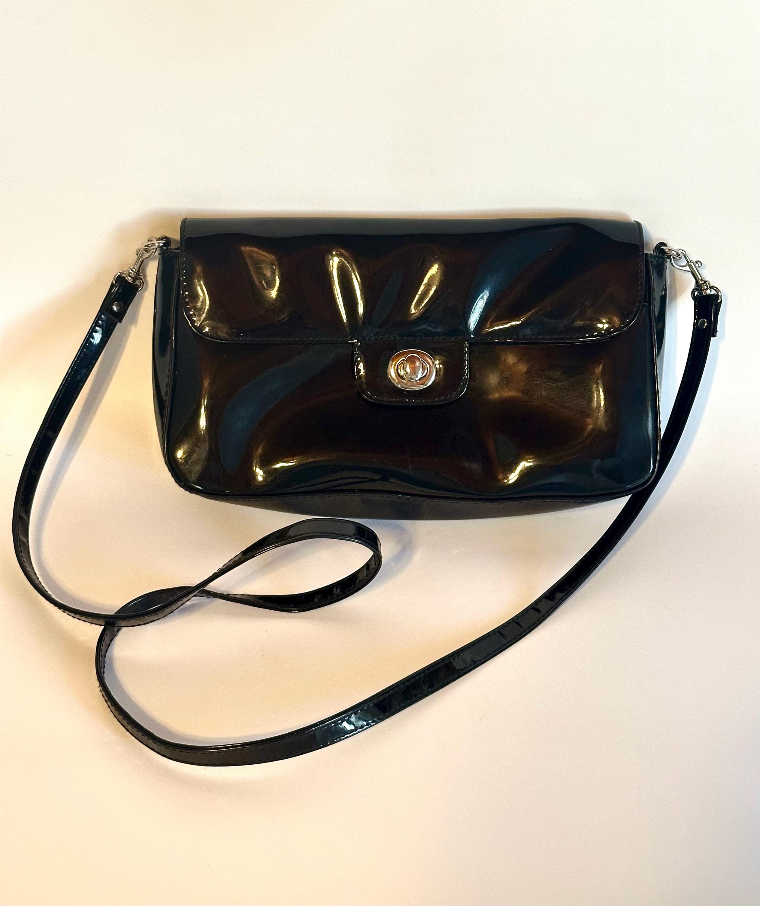 Faux Leather Kim Rogers Black Purse Kim Rogers Women's Black