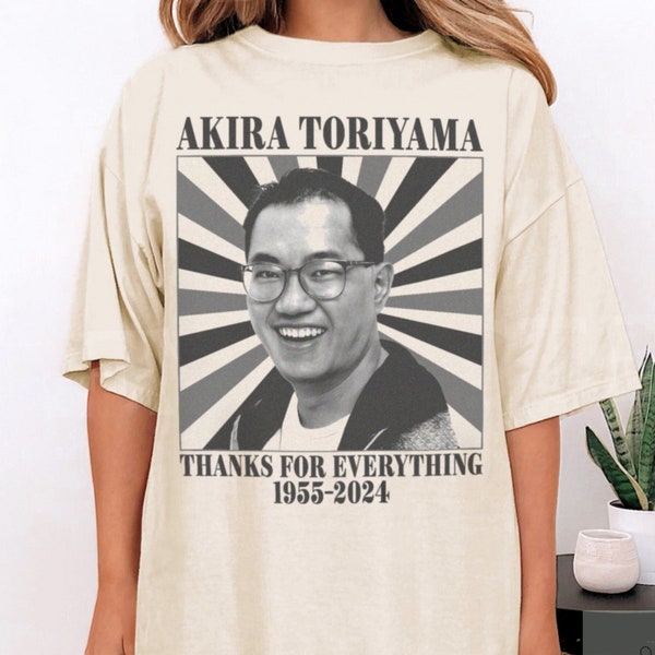 Akira Toriyama Comfort Color Shirt, Akira Toriyama 1955 to 2024 shirt, Akira Toriyama shirt, Akira Toriyama rip Sweatshirt