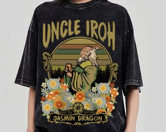 Vintage Retro Uncle Iroh Make Tea Not War Vintage Tshirt, Avatar The Best Airbender Shirt, For Avater Cartoon Shirt, Iroh Uncle Shirt