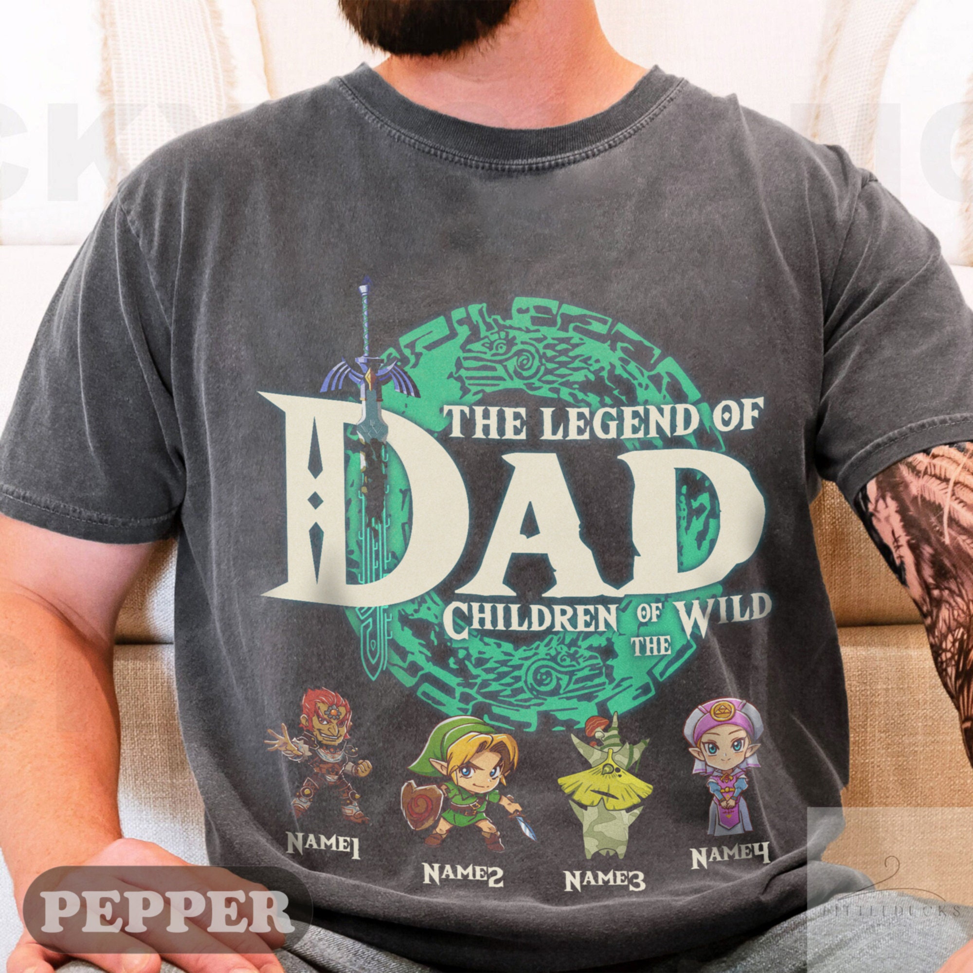 Custom The Legend Of Dad Personalized Shirt, Tears Of The Kingdom