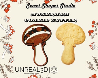 3D Printed Mushroom Cookie Cutter