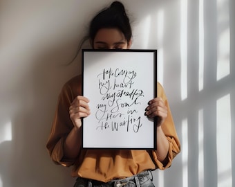 Take Courage My Heart | Digital Download | Christian Wall Art