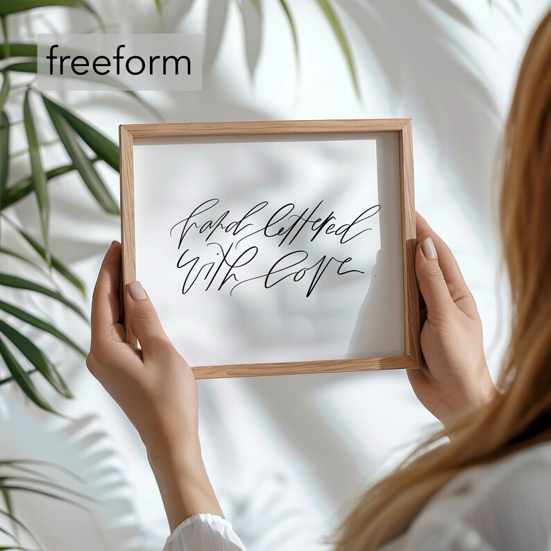 Custom Quote Hand Lettering | Modern Calligraphy Wall Art | Digital ...