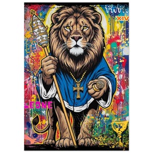 Papa Leone XIV Poster - Ironica Fine Art Print in Various Sizes - Giclée Technology