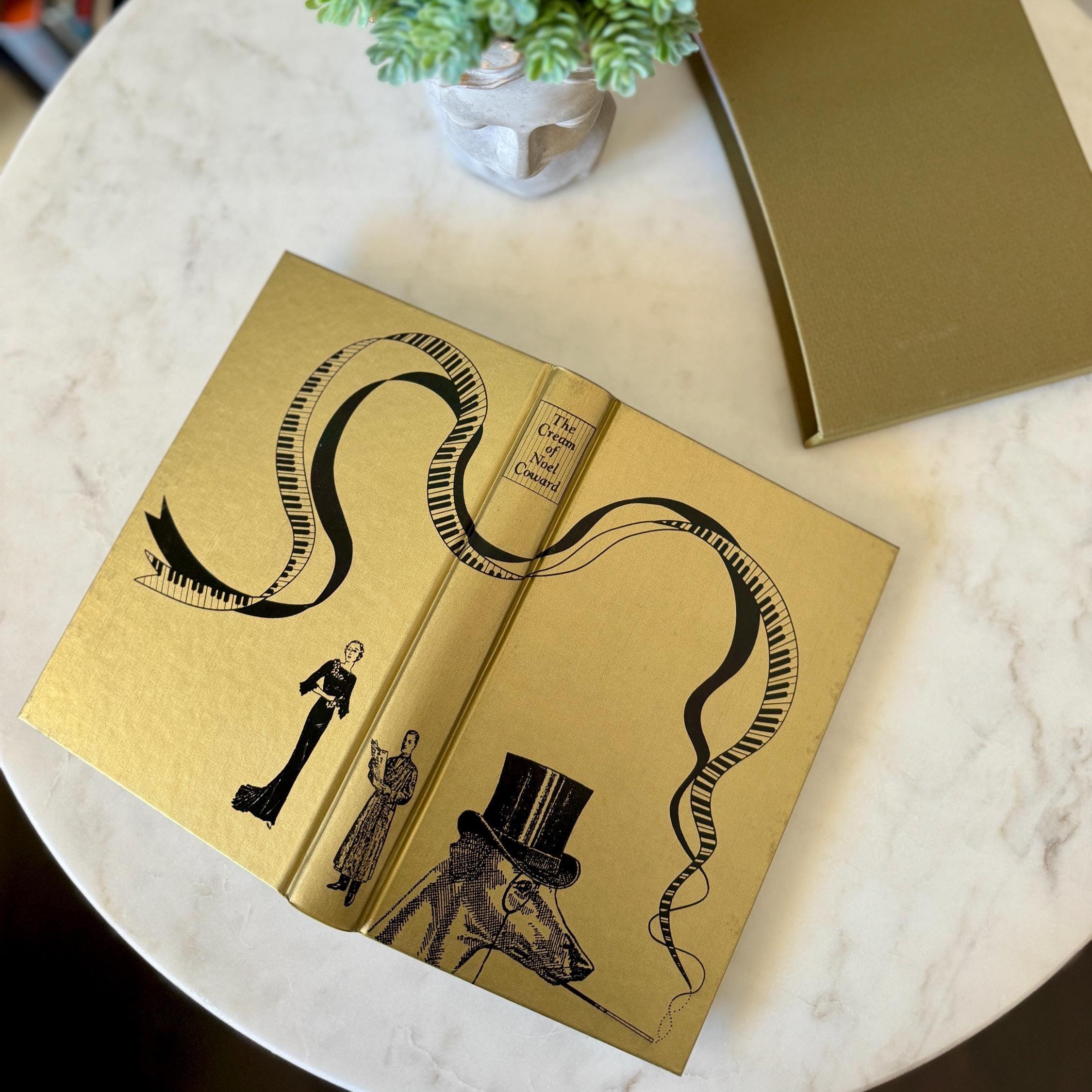OUT OF PRINT Folio Society The Cream of Noel Coward - Deluxe Hardcover w/ Foil Accents, Color Illustrations, Slipcase - Collector’s Edition