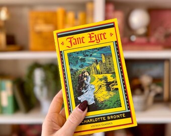 RARE Jane Eyre by Charlotte Brontë - Yellowback Collection - Sprayed Edges, Vintage Cover Design