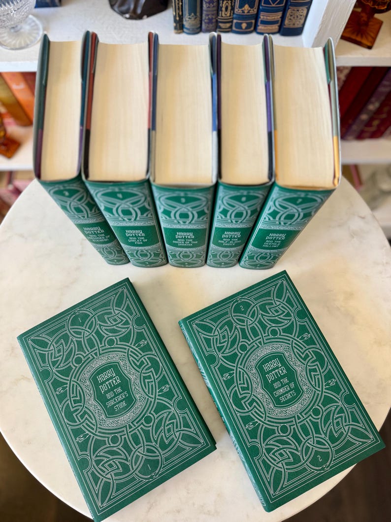 COMPLETE SET Harry Potter by JK Rowling Scholastic Book Set W/ Juniper ...