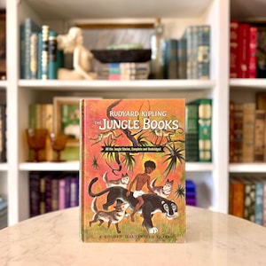 Vintage 1963 Jungle Books by Rudyard Kipling | Collector's Edition